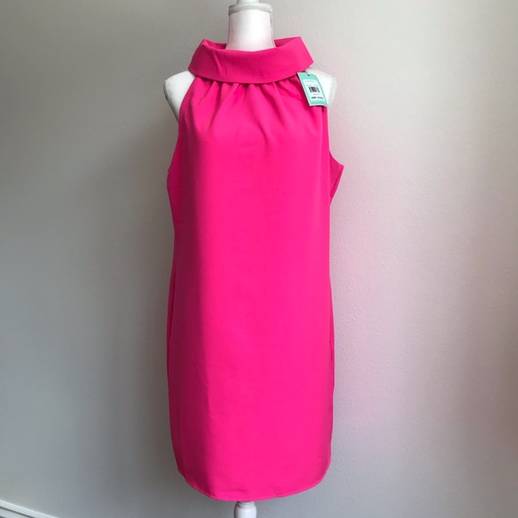 NWT Sail to Sable Hydra Cowl Neck Shift Dress - Picture 3 of 8